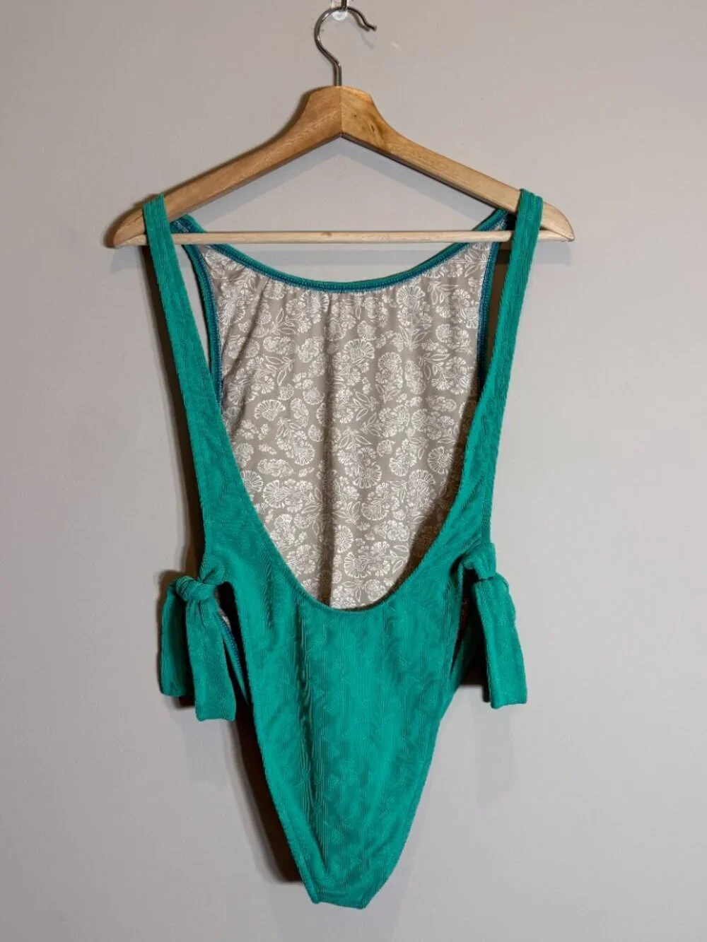 Free People free-est Pamela One Piece Swimsuit Women's Medium Mermaid Green NWT